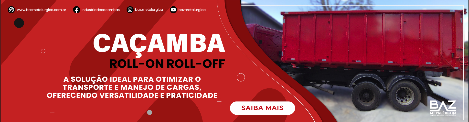 caçamba roll-on roll-off